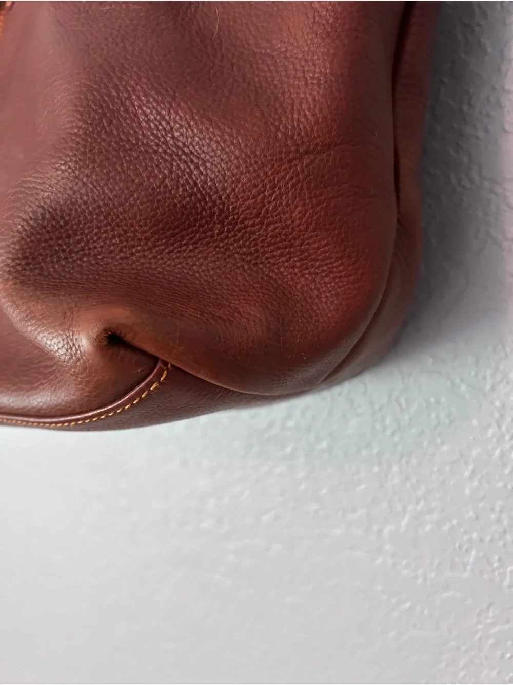 Dooney & Bourke Chiara Pebbled Leather Satchel Cognac Brown